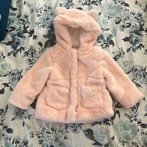 Cat & Jack Super Soft Faux Fur Baby Coat - Sz 18M